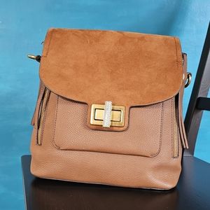 Parfois Faux Leather & Suede Convertible Bag